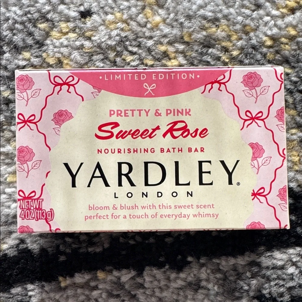 Yardley London Limited Edition Pretty & Pink Luxury Bath Bar Set NEW 🏷️